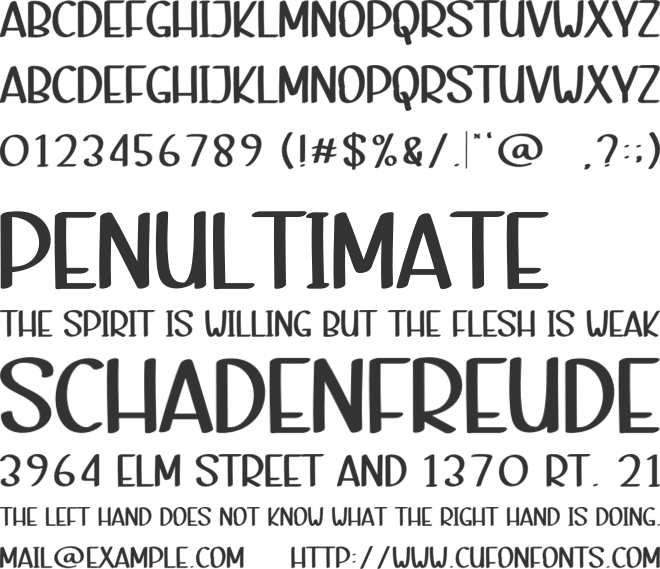 Winter Pleaning font preview