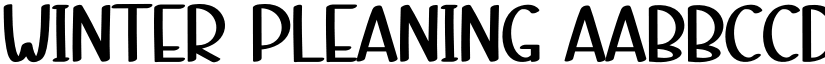 Winter Pleaning font