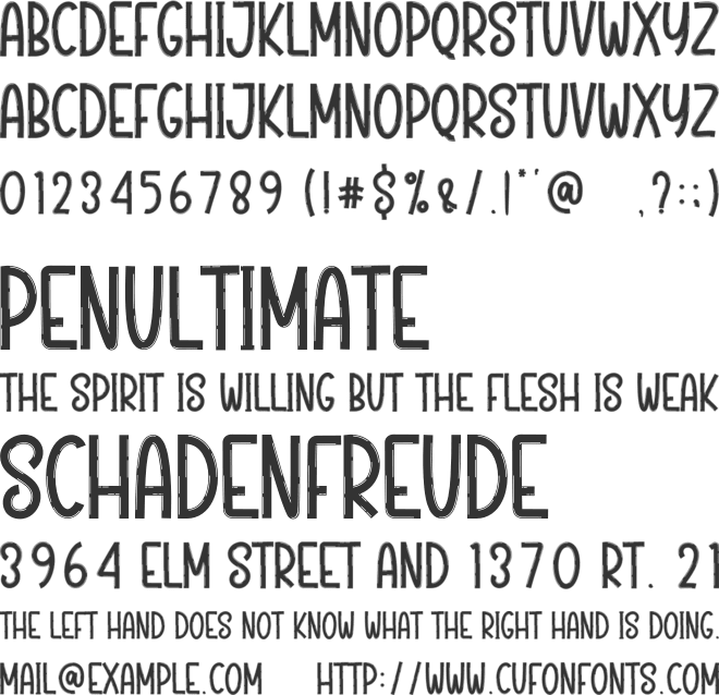 Santa Movie font preview