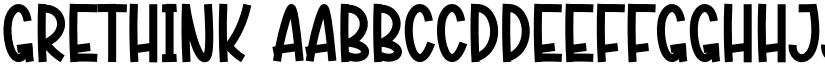 Grethink font