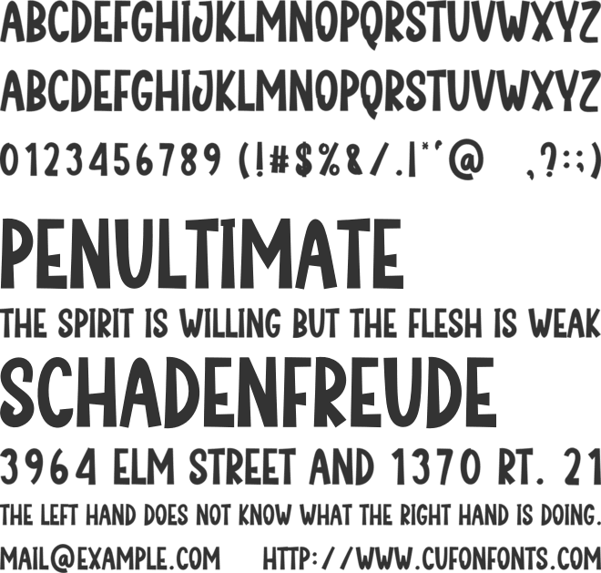 Sunlight  Exposure font preview