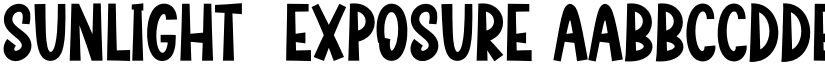 Sunlight  Exposure font download