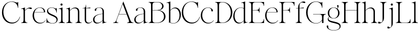 Cresinta font