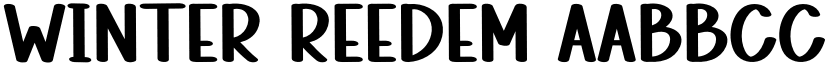 Winter Reedem font