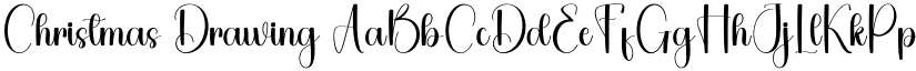 Christmas Drawing font