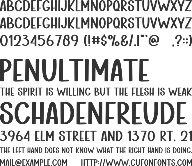 Sample Grinch font preview