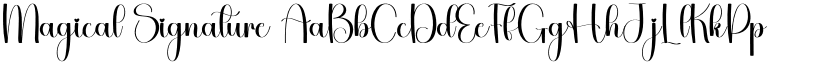 Magical Signature font download