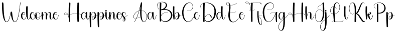 Welcome Happines font download