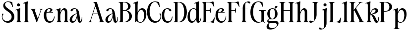 Silvena font