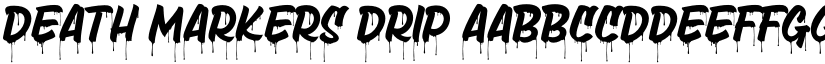 Death Markers Drip font
