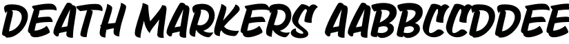 Death Markers font