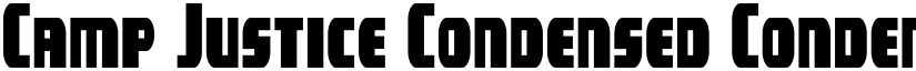 Camp Justice Condensed Condensed font