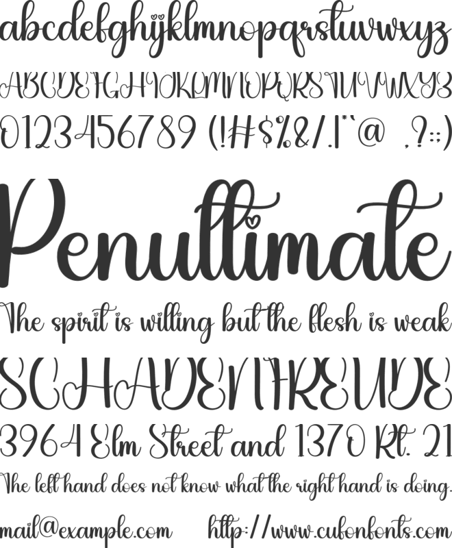 Vintage Lettering font preview