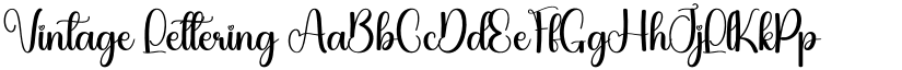 Vintage Lettering font download