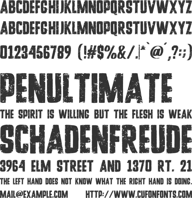 Stones Crush font preview