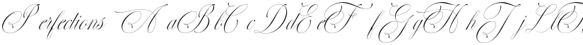 Perfections font