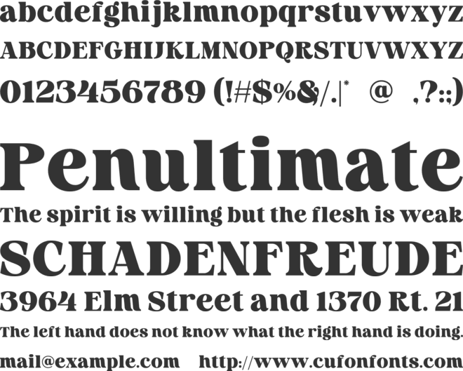 Royal Tomato font preview