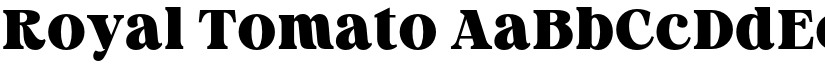 Royal Tomato font