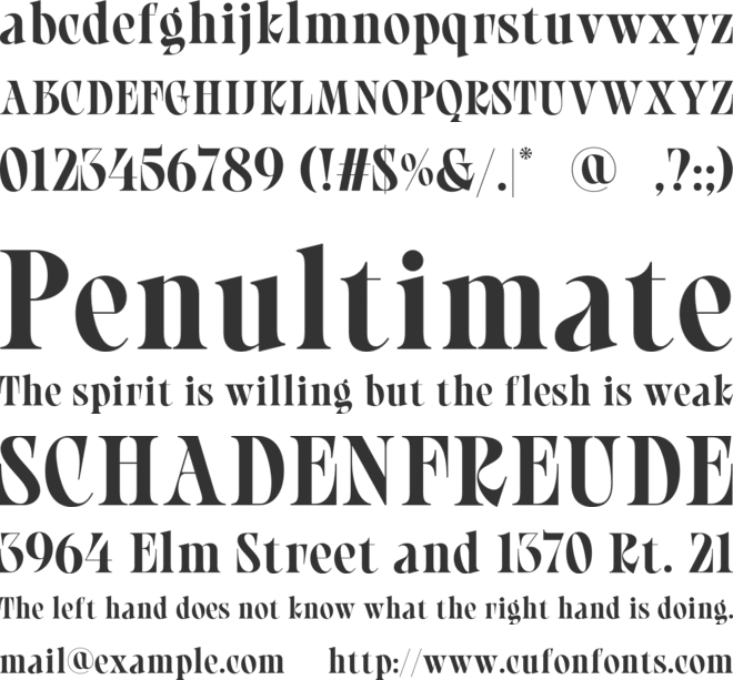 Gerisska font preview