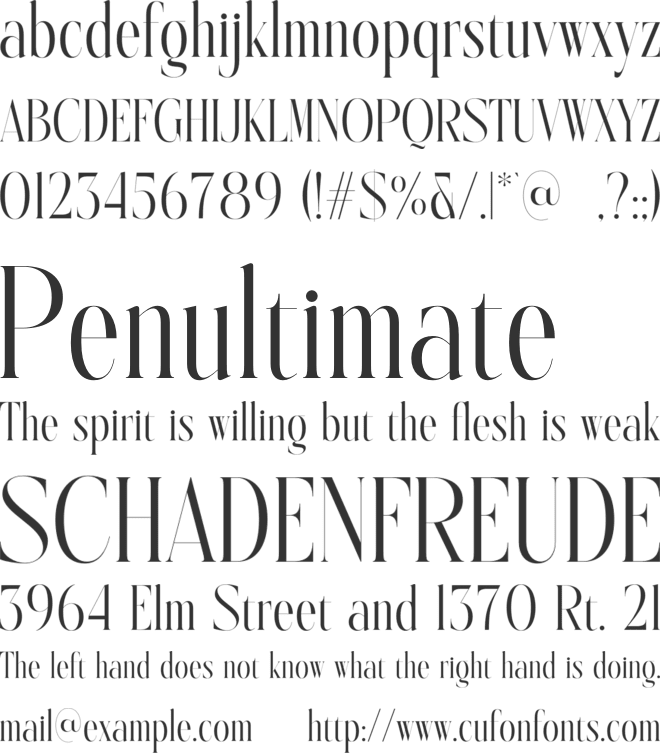 Guegie font preview