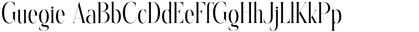 Guegie font download