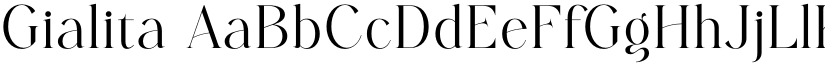 Gialita font