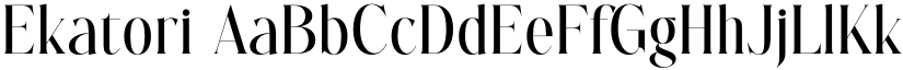 Ekatori font