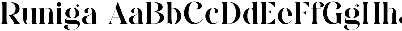 Runiga font