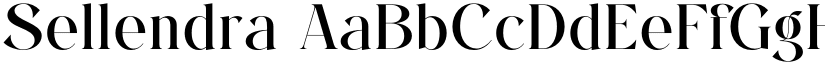 Sellendra font