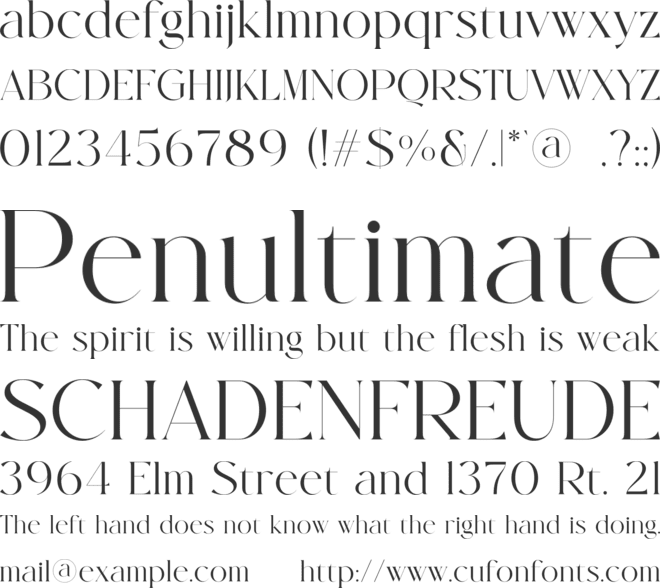 Golden Century font preview