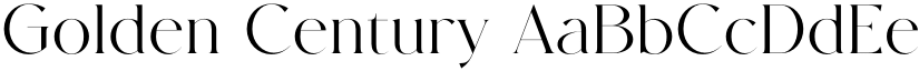 Golden Century font