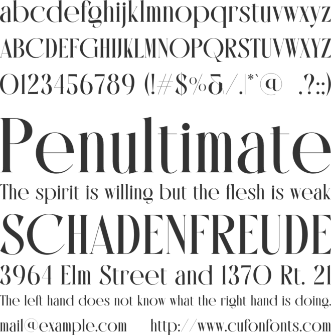 Roaming Glow font preview