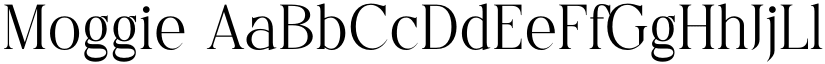 Moggie font