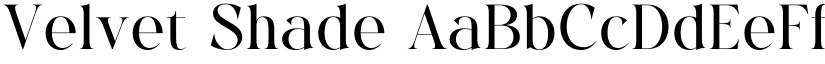Velvet Shade font download