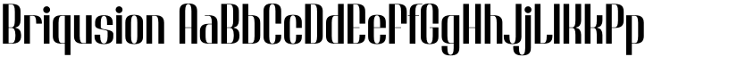 Briqusion font
