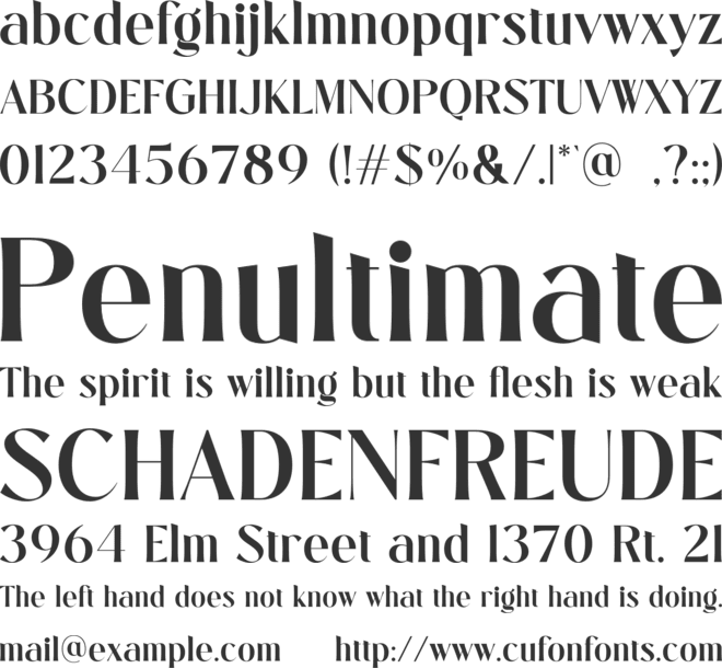 Sallyora font preview