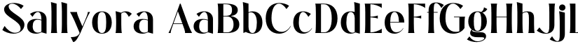 Sallyora font