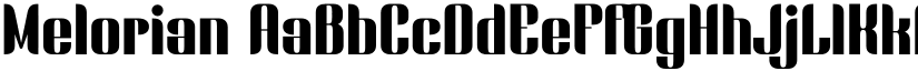 Melorian font