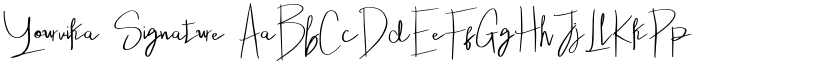 Yourvika Signature font