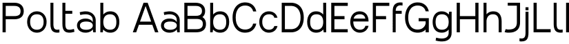 Poltab font