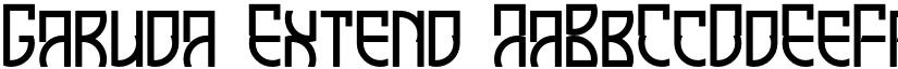 Garuda Extend font