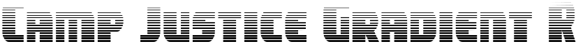 Camp Justice Gradient Regular font