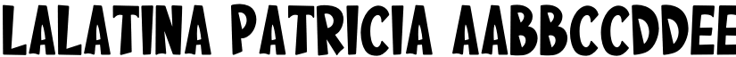 Lalatina Patricia font