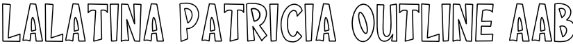 Lalatina Patricia Outline font