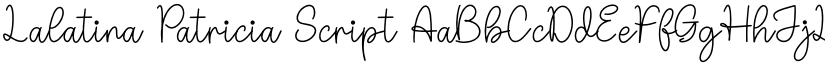 Lalatina Patricia Script font