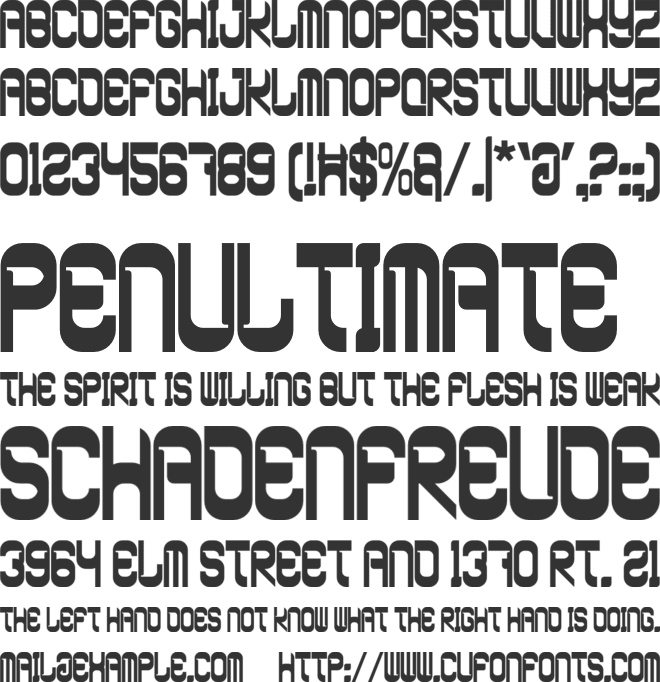 Power Strides font preview