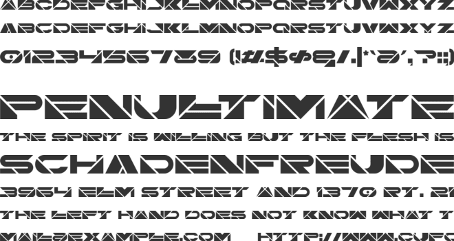 Alien Force font preview