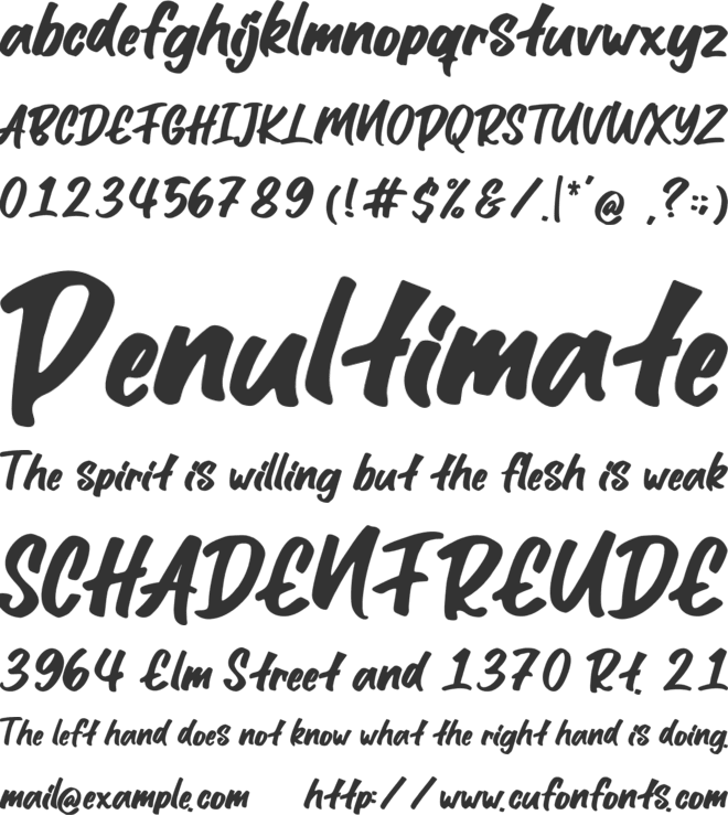 Senandika Script font preview