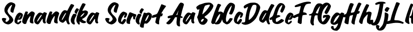 Senandika Script font