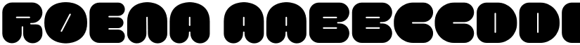 Roena font